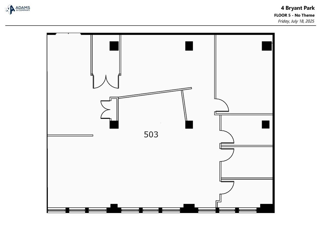 4 Bryant Park, New York, NY for lease Floor Plan- Image 1 of 1