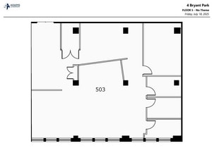 4 Bryant Park, New York, NY for lease Floor Plan- Image 1 of 1