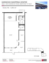 3504-3508 Harwood Rd, Bedford, TX for lease Floor Plan- Image 1 of 1