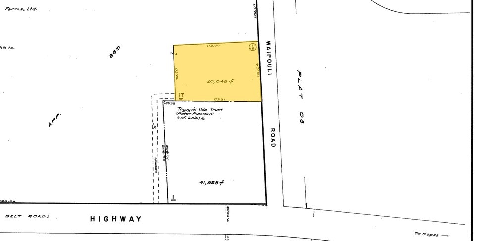 4531 Pouli Rd, Kapaa, HI for lease - Plat Map - Image 2 of 25