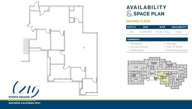 6215 Ferris Sq, San Diego, CA for lease Floor Plan- Image 2 of 2
