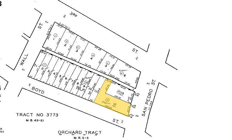 313 S San Pedro Ave, Los Angeles, CA for lease - Plat Map - Image 2 of 5