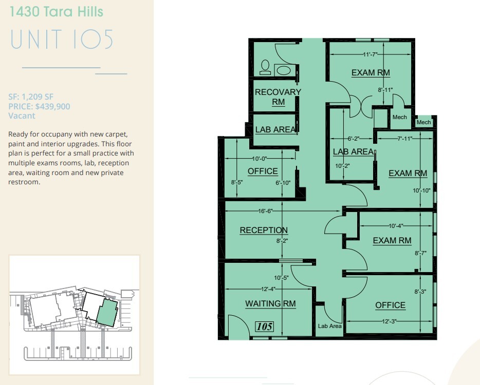 1430 Tara Hills Dr, Pinole, CA 94564 - Unit 105 -  - Floor Plan - Image 1 of 1