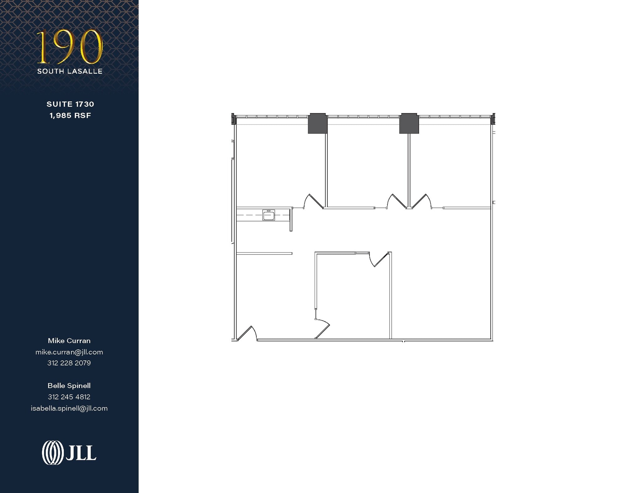 190 S La Salle St, Chicago, IL for lease Floor Plan- Image 1 of 1