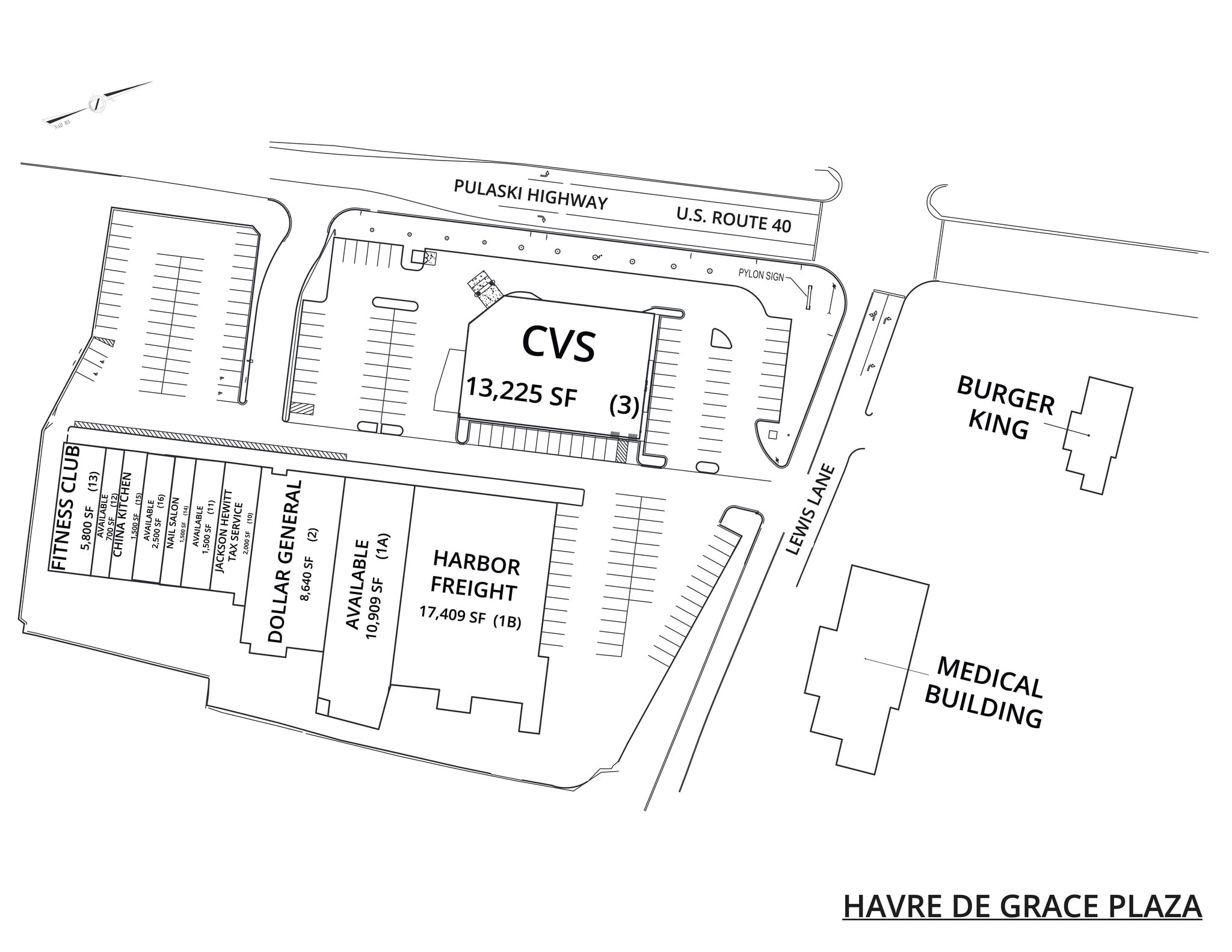 1000 Pulaski Hwy, Havre De Grace, MD for lease Site Plan- Image 1 of 5