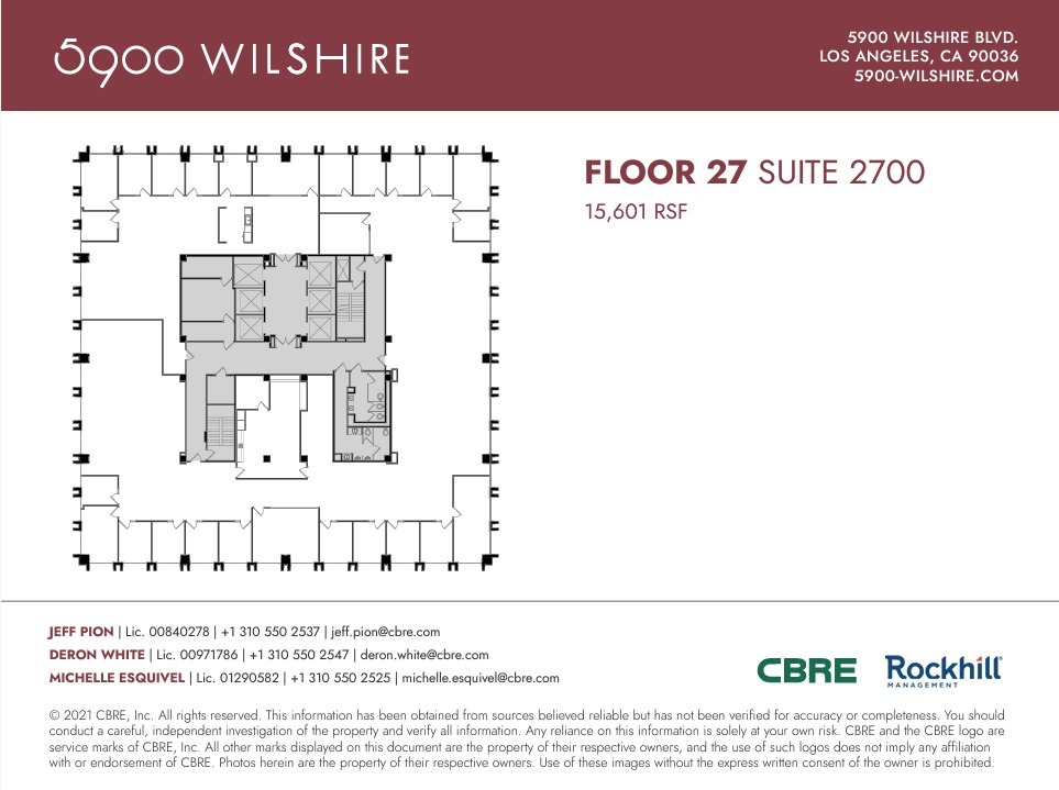 5900 Wilshire Blvd, Los Angeles, CA for lease Floor Plan- Image 1 of 1