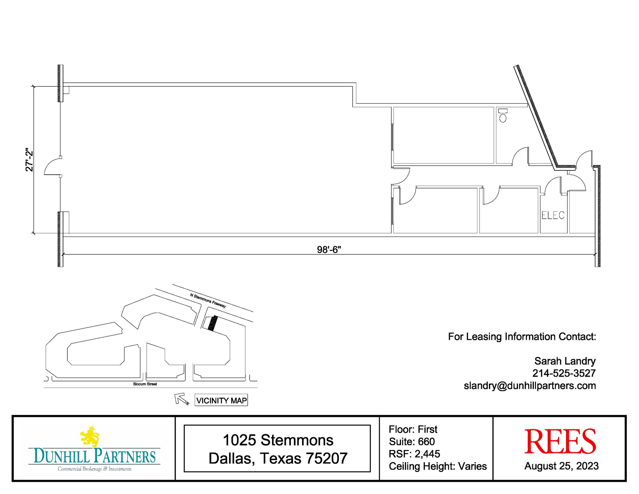 1025 N Stemmons Fwy, Dallas, TX for lease Floor Plan- Image 1 of 2