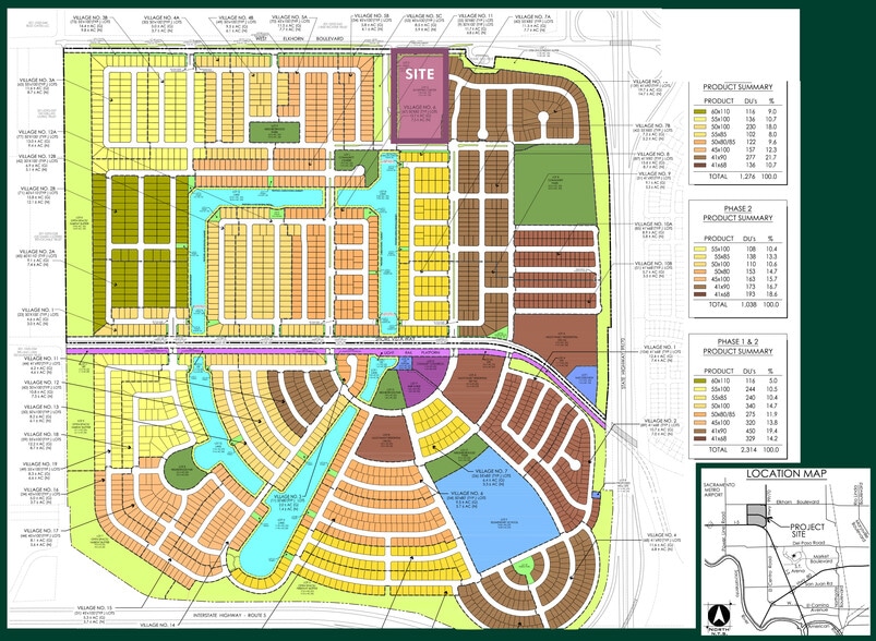 SEC W Elkhorn Blvd & Waterside Dr, Sacramento, CA for lease - Plat Map - Image 2 of 2