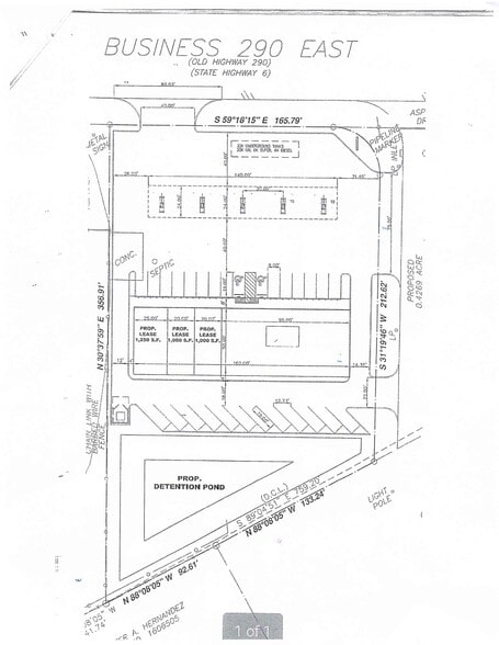 Business US 290 & Sheriff R Glenn Smith Dr, Hempstead, TX for sale - Site Plan - Image 2 of 2