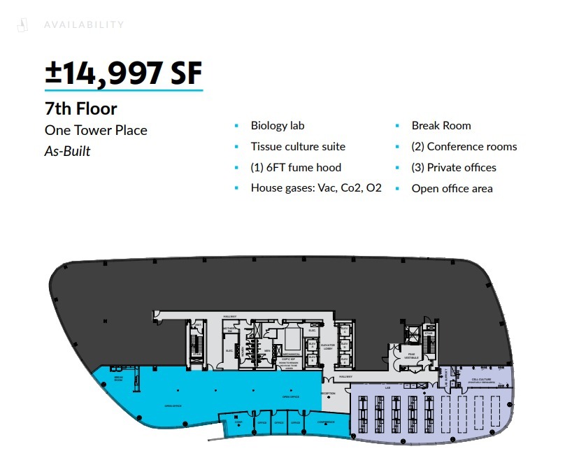 1 Tower Pl, South San Francisco, CA for lease Floor Plan- Image 1 of 1