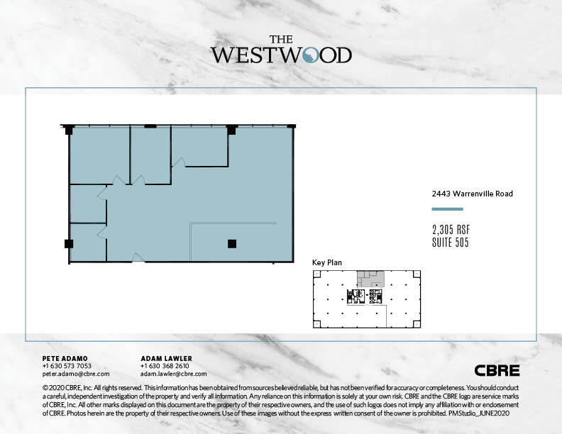 2443 Warrenville Rd, Lisle, IL for lease Floor Plan- Image 1 of 1