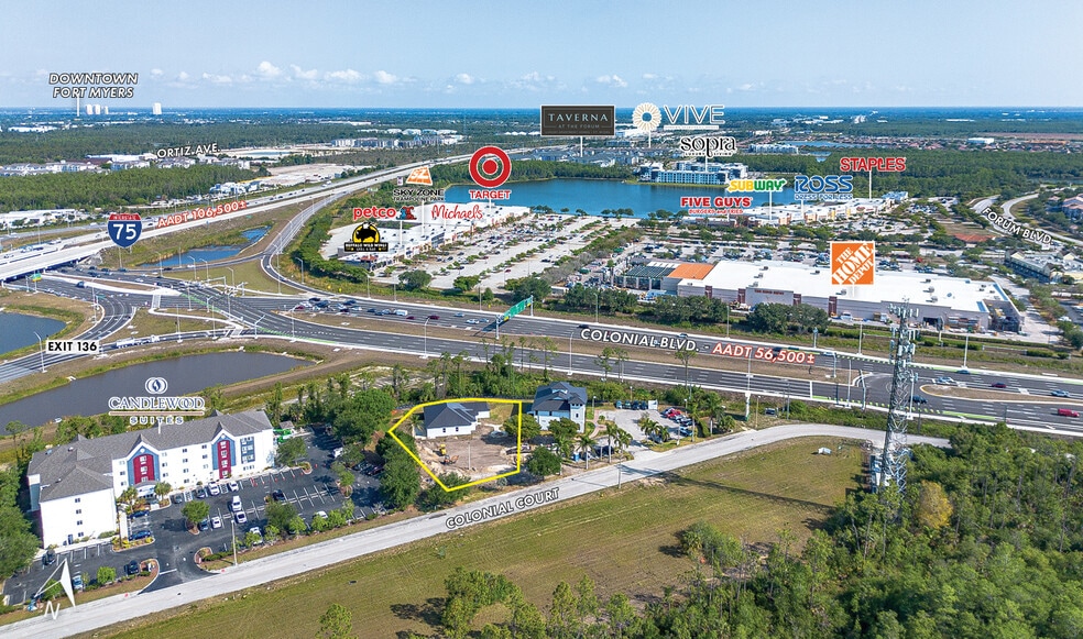 3614 Colonial Ct, Fort Myers, FL for lease - Aerial - Image 3 of 6
