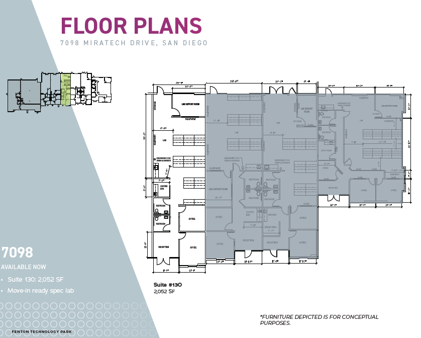 7090 Miratech Dr, San Diego, CA for lease Floor Plan- Image 1 of 1