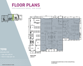 7090 Miratech Dr, San Diego, CA for lease Floor Plan- Image 1 of 1