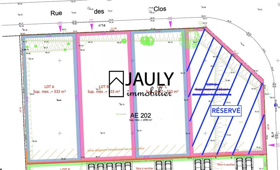 9 Rue Jacques Daguerre, Meaux for sale - Site Plan - Image 2 of 10
