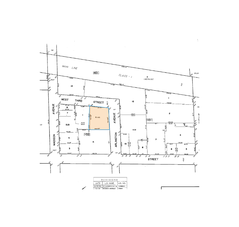 201 W 3rd St, Plainfield, NJ for lease Plat Map- Image 1 of 2