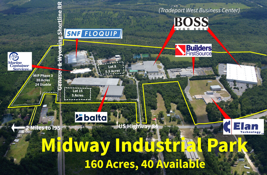 331 Industrial Blvd, Midway, GA for lease - Aerial - Image 1 of 2