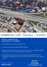 2170 E Lamar Blvd, Arlington, TX - aerial  map view