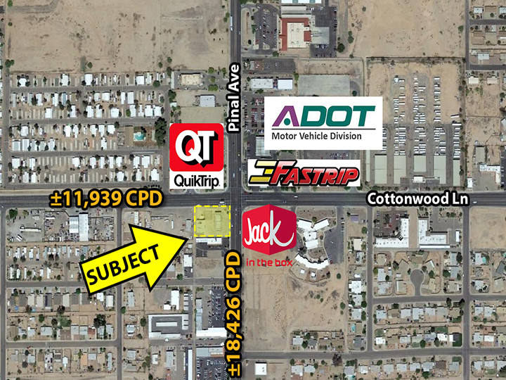 1591 N Pinal Ave, Casa Grande, AZ for sale - Aerial - Image 1 of 1