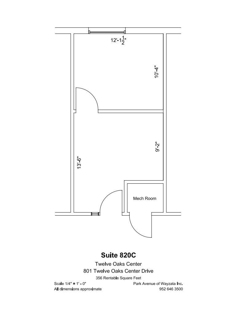 600 Twelve Oaks Center Dr, Wayzata, MN for lease Floor Plan- Image 1 of 1