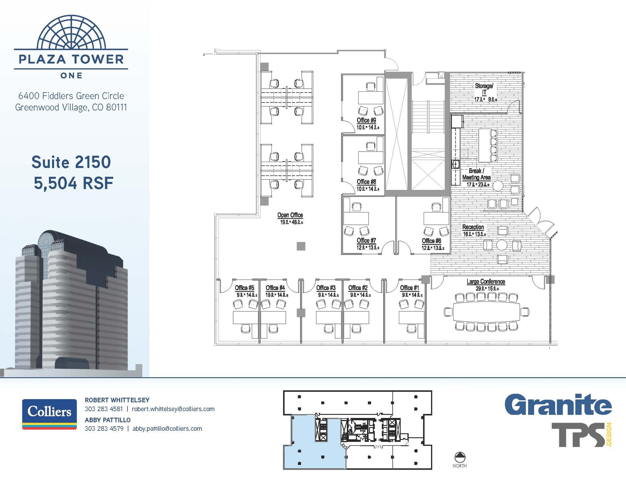6400 S Fiddlers Green Cir, Greenwood Village, CO for lease Floor Plan- Image 1 of 1