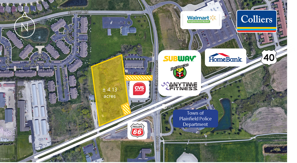 1042 W Main St, Plainfield, IN for sale - Aerial - Image 1 of 1