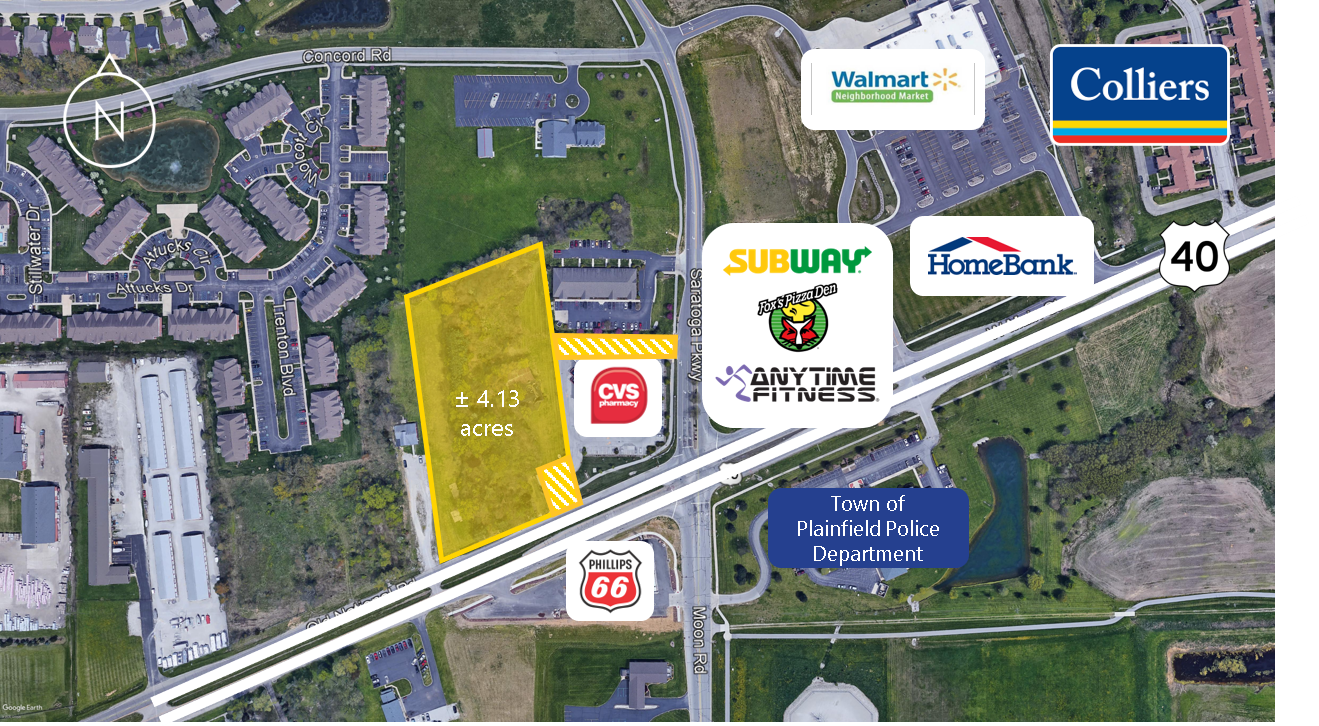 1042 W Main St, Plainfield, IN for sale Aerial- Image 1 of 1