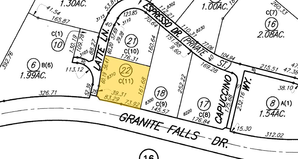 8310 Granite Falls Dr, Bakersfield, CA for sale - Plat Map - Image 2 of 12