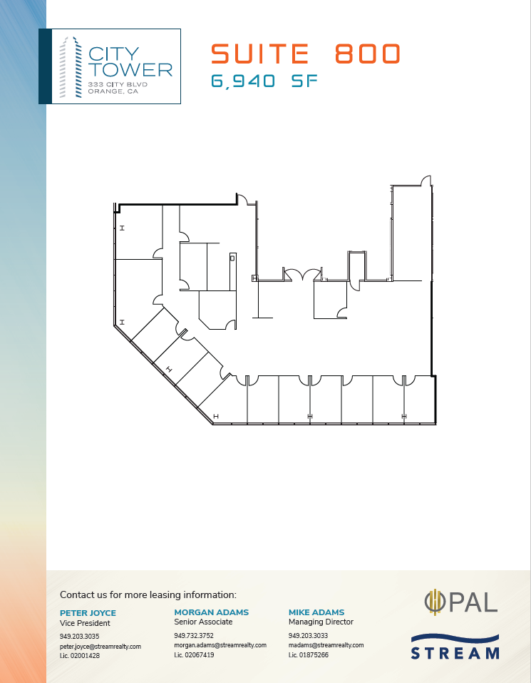 333 City Blvd W, Orange, CA for lease Floor Plan- Image 1 of 2