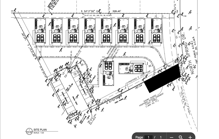 1811 N Spring Dr, Spring, TX for sale - Site Plan - Image 2 of 3