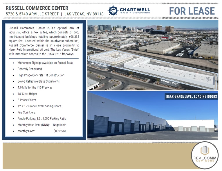 5720 Arville St, Las Vegas, NV for lease - Building Photo - Image 2 of 5