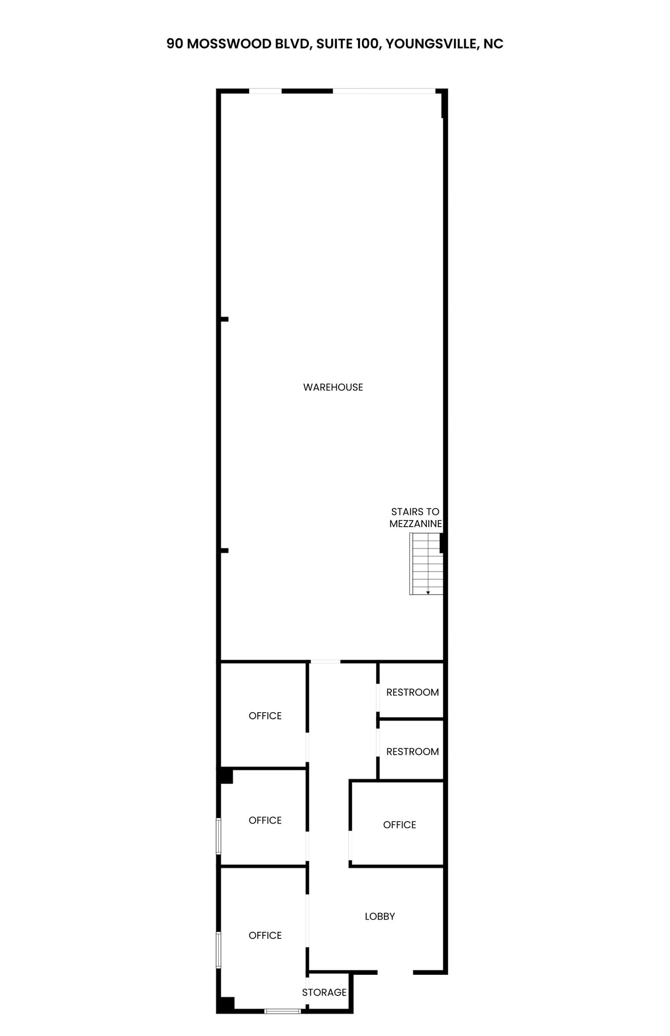 90 Mosswood Blvd, Youngsville, NC for lease Site Plan- Image 1 of 1