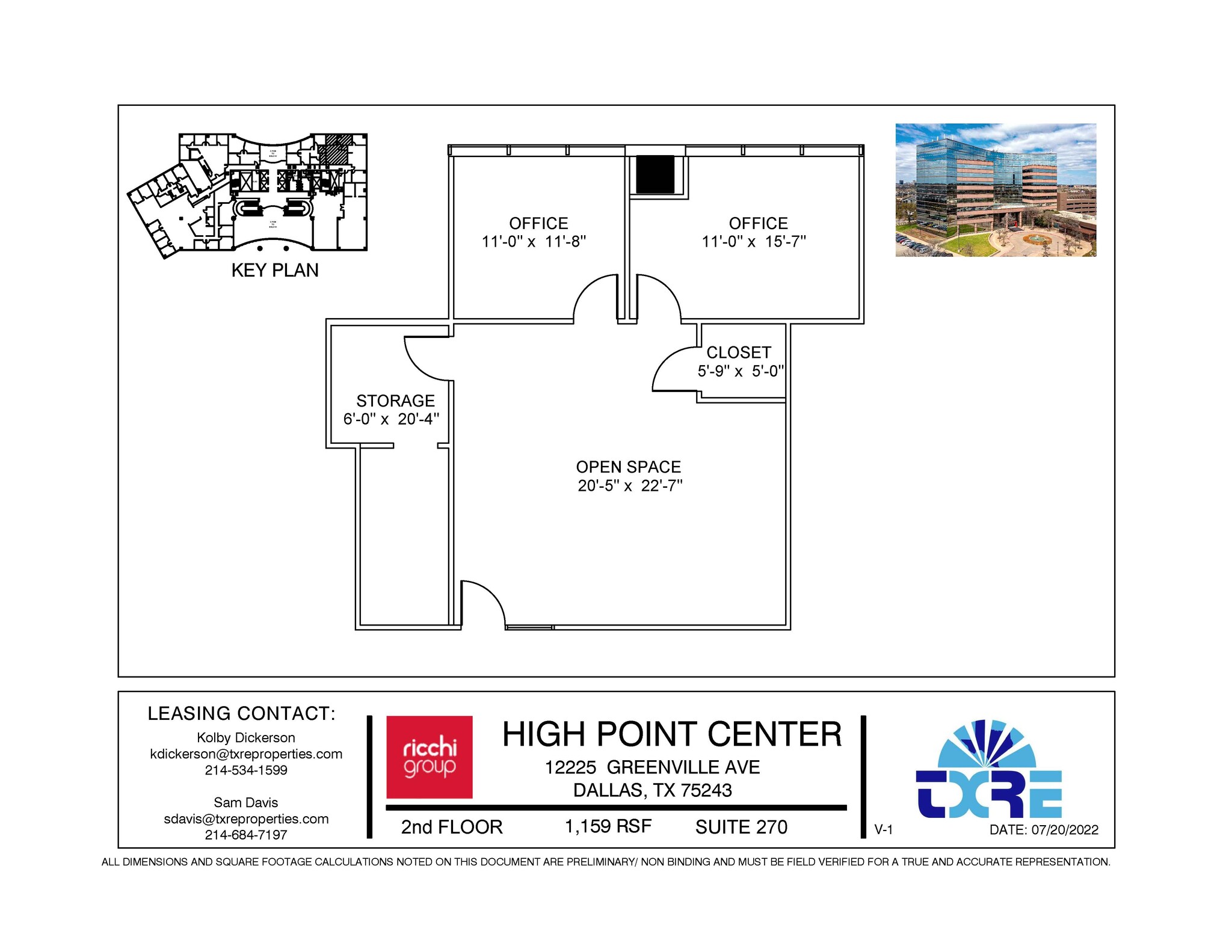 12225 Greenville Ave, Dallas, TX for lease Floor Plan- Image 1 of 1