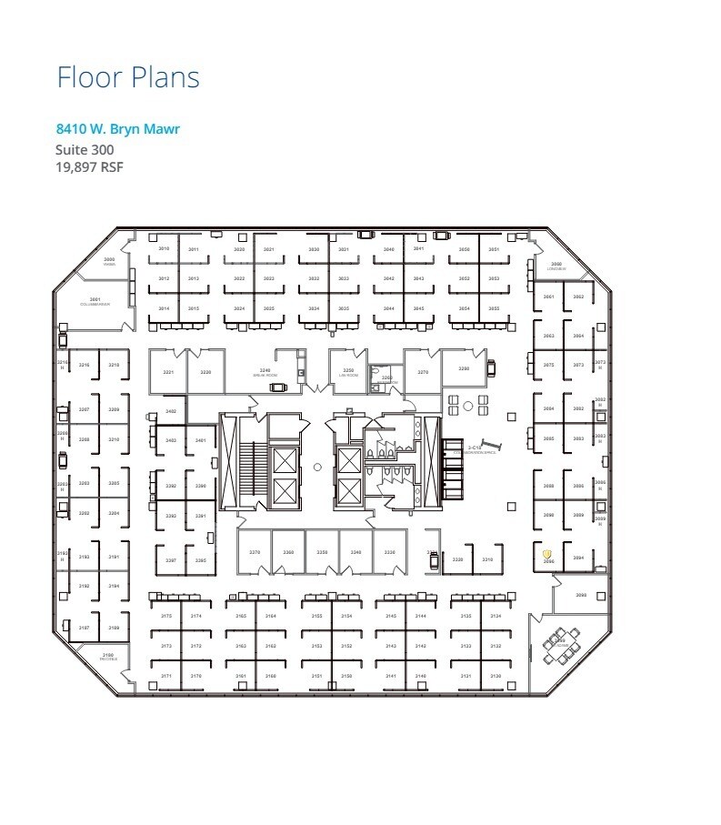 8410 W Bryn Mawr Ave, Chicago, IL for lease Floor Plan- Image 1 of 1