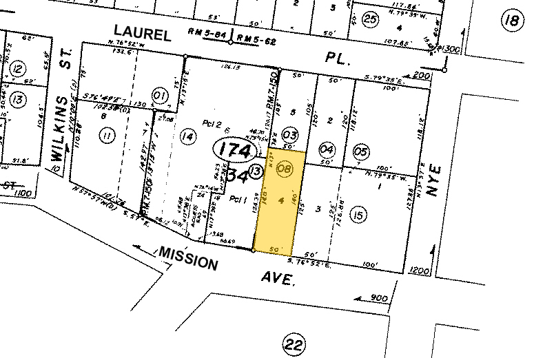 914 Mission Ave, San Rafael, CA for lease - Plat Map - Image 3 of 8