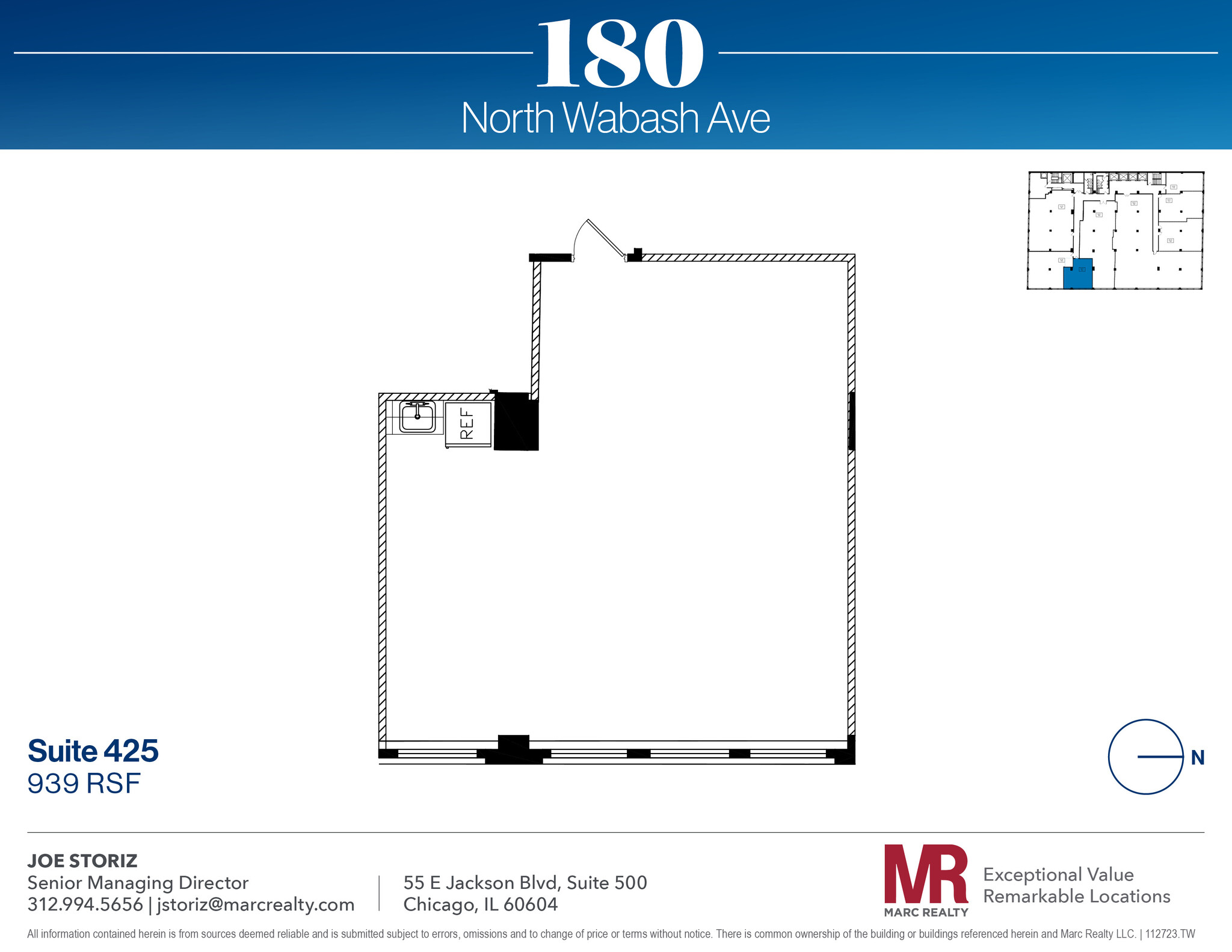 180 N Wabash Ave, Chicago, IL for lease Floor Plan- Image 1 of 1