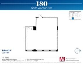 180 N Wabash Ave, Chicago, IL for lease Floor Plan- Image 1 of 1