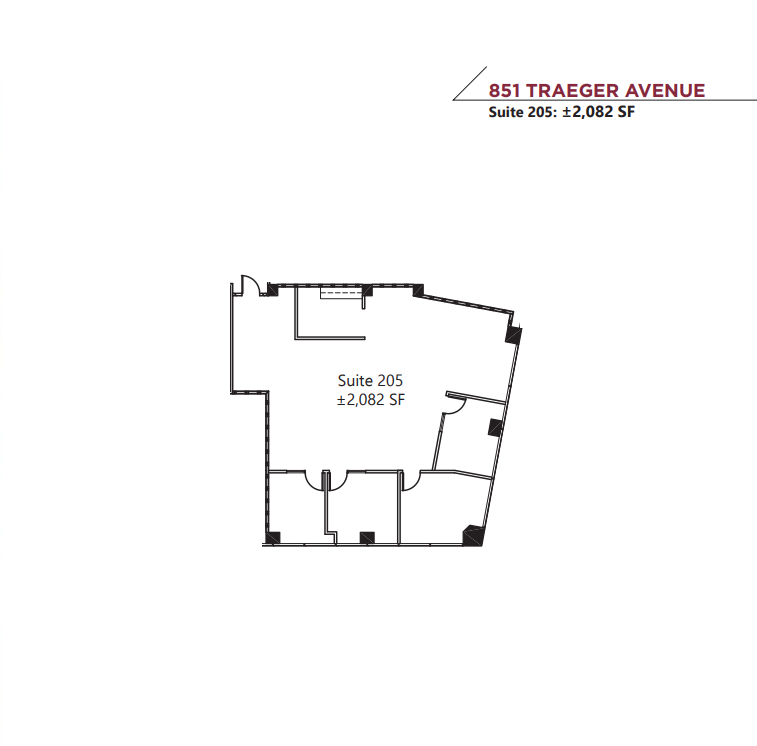 801 Traeger Ave, San Bruno, CA for lease Floor Plan- Image 1 of 1