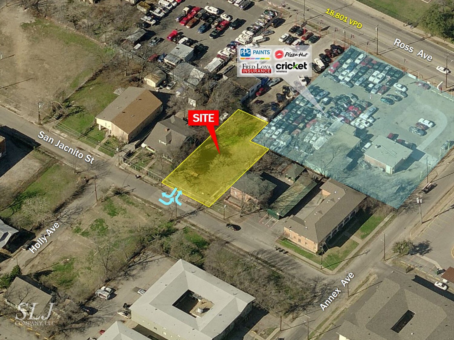 4521 San Jacinto St, Dallas, TX for sale Aerial- Image 1 of 1