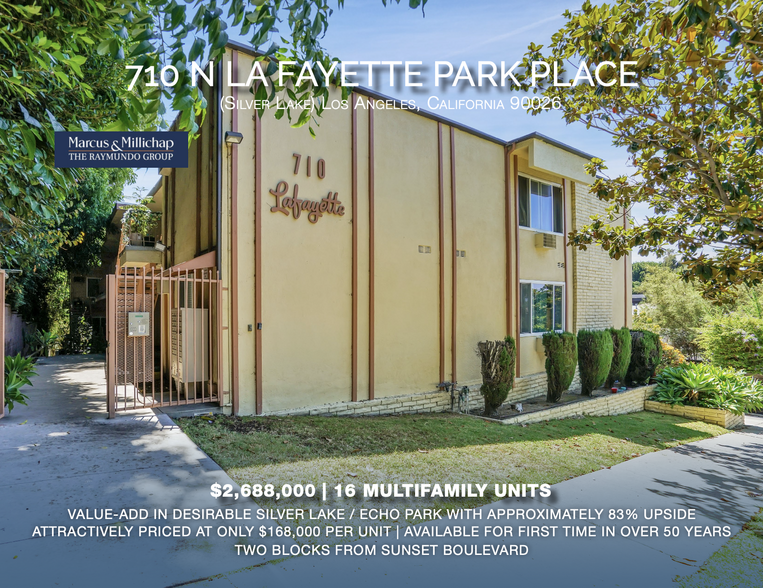 710 N La Fayette Park Pl, Los Angeles, CA for sale - Building Photo - Image 1 of 1