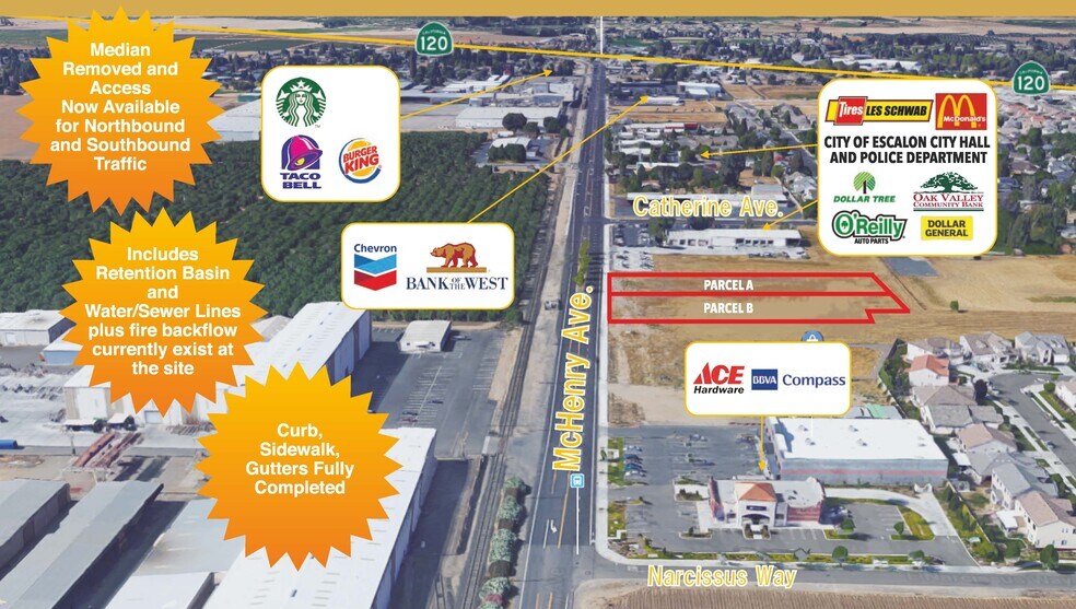 3100 and 3200 McHenry Ave, Escalon, CA 95320 PADs FULL LEFT TURN