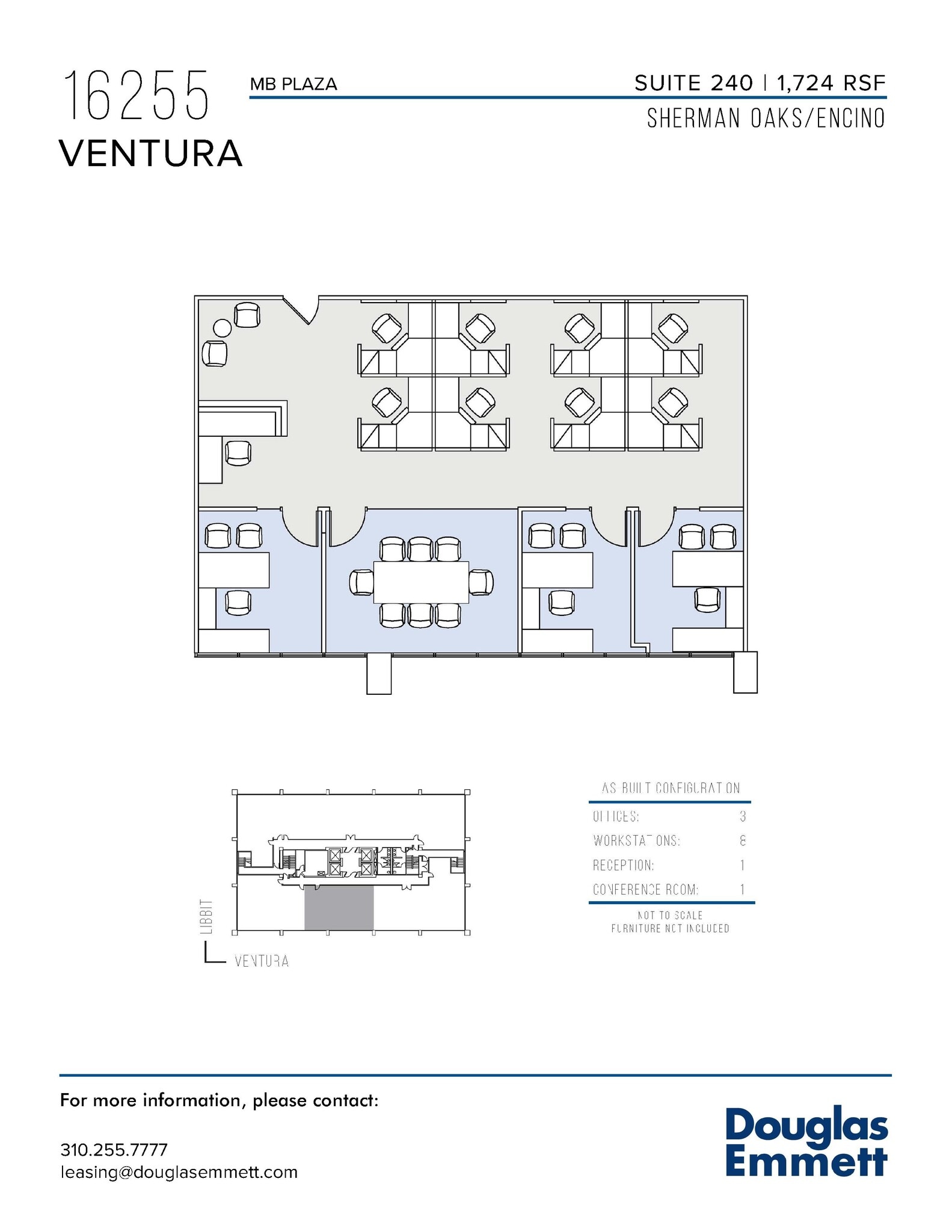 16255 Ventura Blvd, Encino, CA for lease Floor Plan- Image 1 of 1