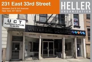 231-233 E 33rd St, New York, NY for lease Building Photo- Image 1 of 1