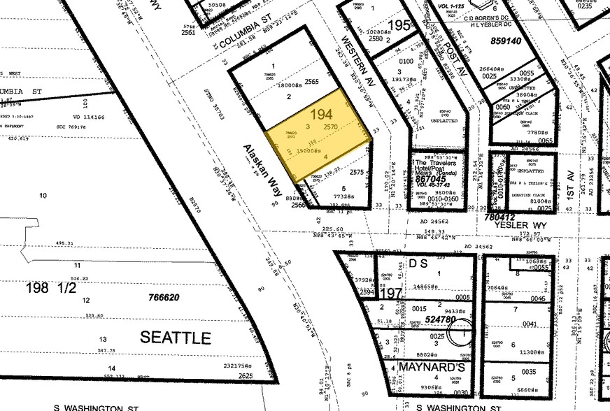 615-621 Western Ave, Seattle, WA for lease - Plat Map - Image 2 of 8