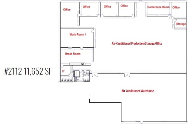 2108-2110 Hurd Dr, Irving, TX for lease Floor Plan- Image 1 of 1