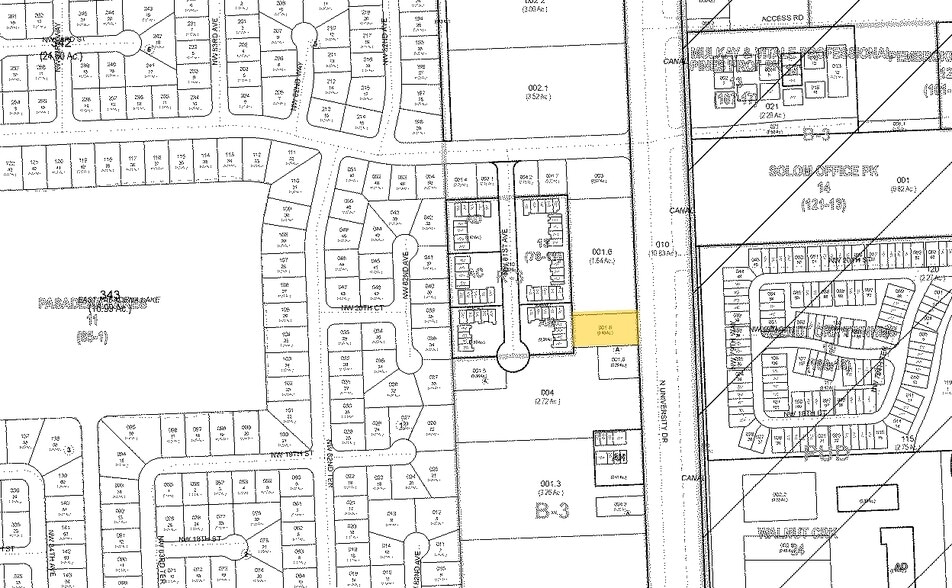 2040 N University Dr, Pembroke Pines, FL for lease - Plat Map - Image 2 of 2