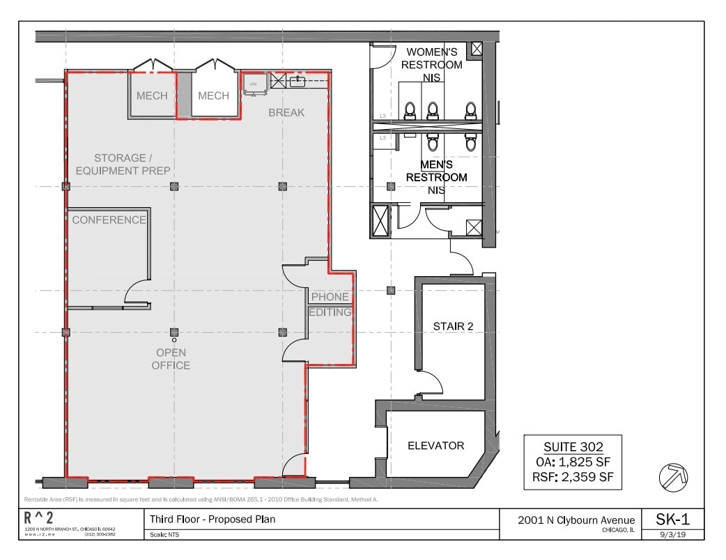 2001 N Clybourn Ave, Chicago, IL for lease Floor Plan- Image 1 of 1