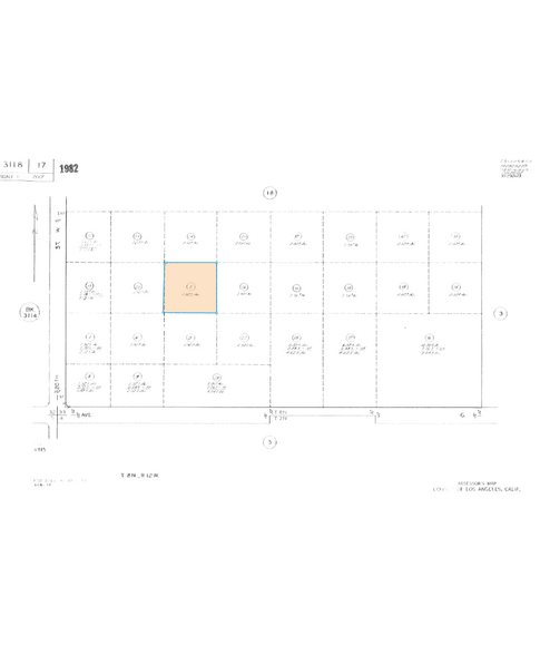 NE Vic Ave, Lancaster, CA for sale - Plat Map - Image 2 of 2