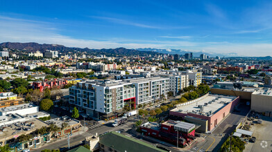 7111 Santa Monica Blvd, West Hollywood, CA - aerial  map view