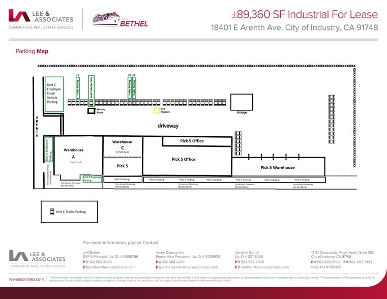 18401 E Arenth Ave, City Of Industry, CA for lease - Site Plan - Image 3 of 3